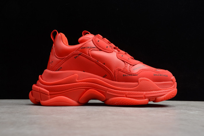 bl triple s trainers letters red h903p8122