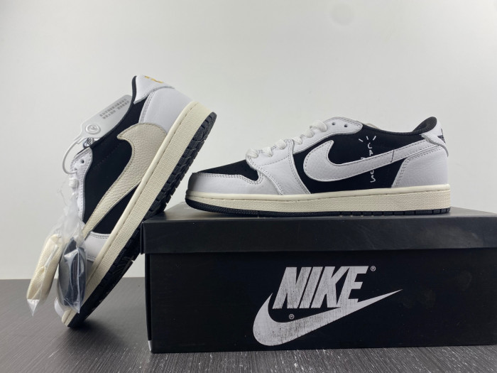 travis scott x air jordan 1 low og black/white 2022122