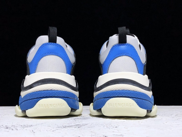bl 17fw triple s sneaker trainer white blue h903p016
