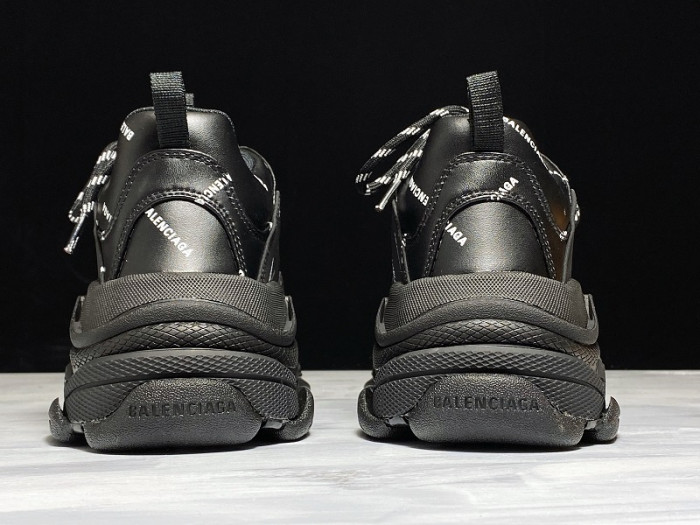 bl triple s trainers black letters h903p8084